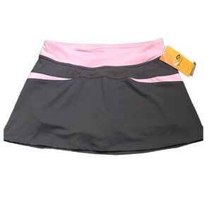 Champions skort size small gray pink new tinnes core
